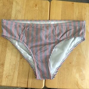 Striped bikini bottoms